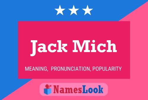 ملصق اسم Jack Mich