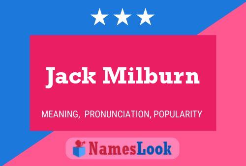 ملصق اسم Jack Milburn