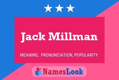 ملصق اسم Jack Millman