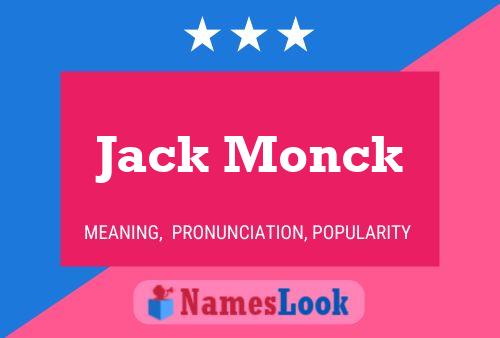 ملصق اسم Jack Monck