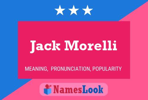 ملصق اسم Jack Morelli