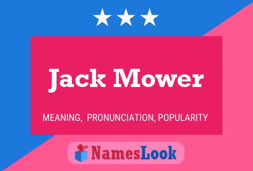 ملصق اسم Jack Mower