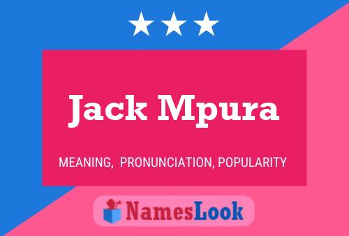 ملصق اسم Jack Mpura