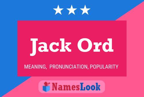 ملصق اسم Jack Ord