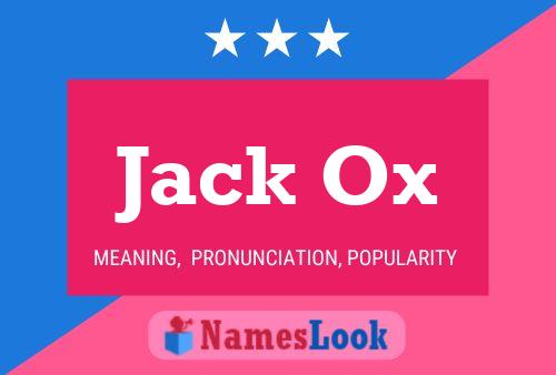 ملصق اسم Jack Ox