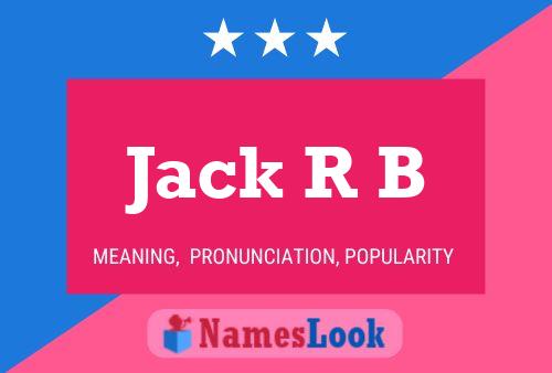 ملصق اسم Jack R B