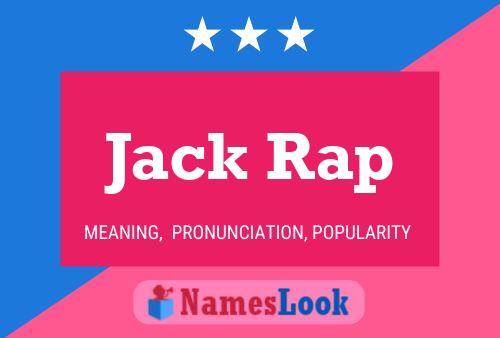 ملصق اسم Jack Rap