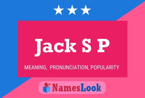 ملصق اسم Jack S P