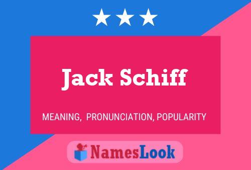 ملصق اسم Jack Schiff