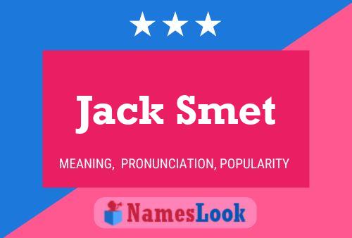 ملصق اسم Jack Smet