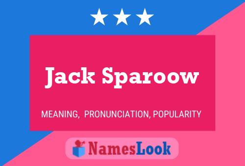 ملصق اسم Jack Sparoow