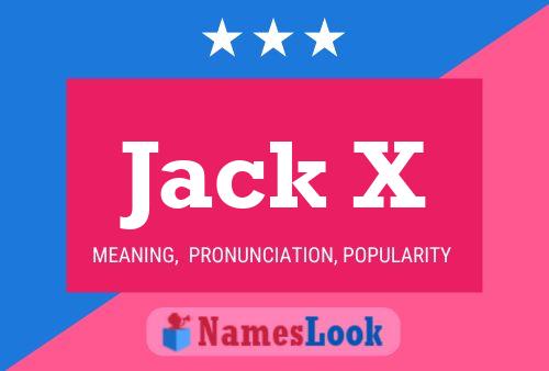 ملصق اسم Jack X