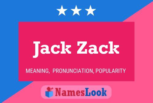 ملصق اسم Jack Zack