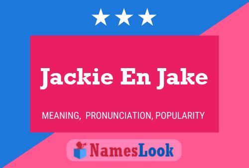 ملصق اسم Jackie En Jake