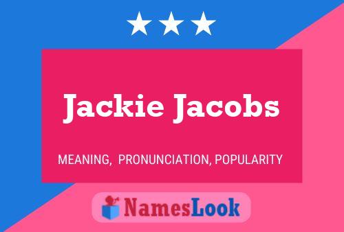 ملصق اسم Jackie Jacobs