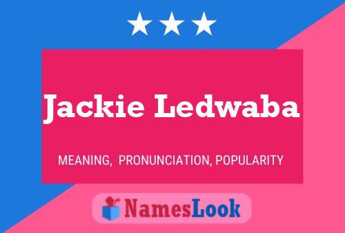 ملصق اسم Jackie Ledwaba