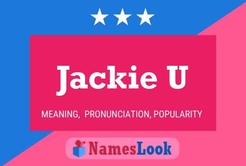 ملصق اسم Jackie U