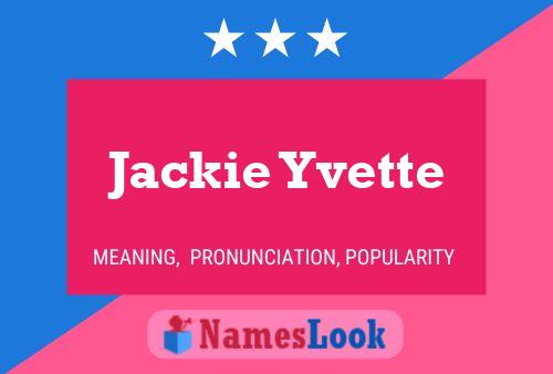 ملصق اسم Jackie Yvette