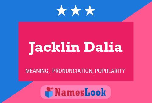 ملصق اسم Jacklin Dalia