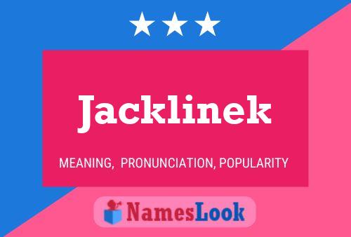 ملصق اسم Jacklinek