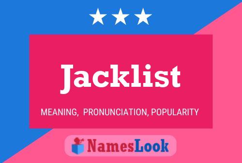 ملصق اسم Jacklist