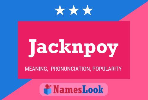 ملصق اسم Jacknpoy