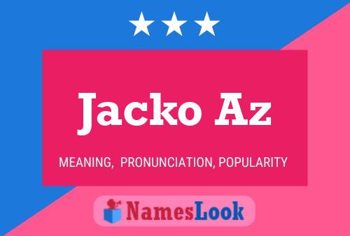 ملصق اسم Jacko Az