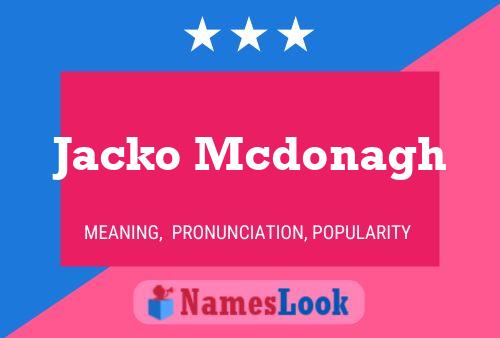 ملصق اسم Jacko Mcdonagh