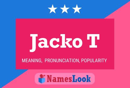 ملصق اسم Jacko T