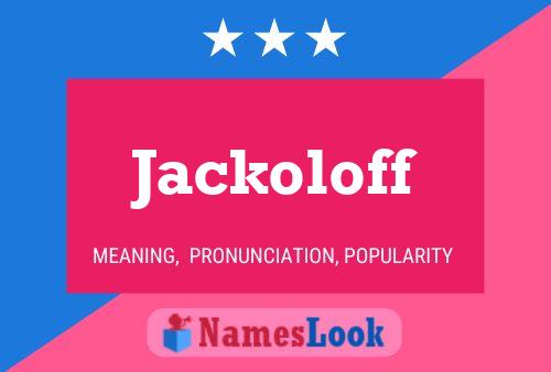 ملصق اسم Jackoloff