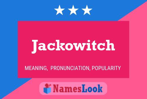 ملصق اسم Jackowitch