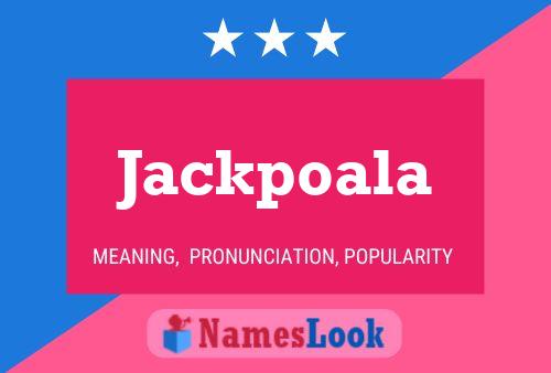 ملصق اسم Jackpoala