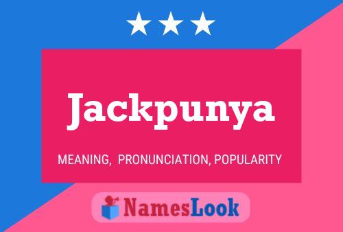 ملصق اسم Jackpunya