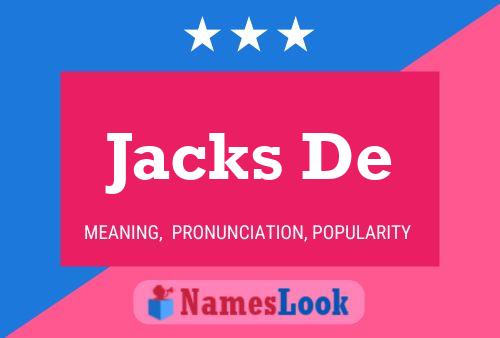 ملصق اسم Jacks De