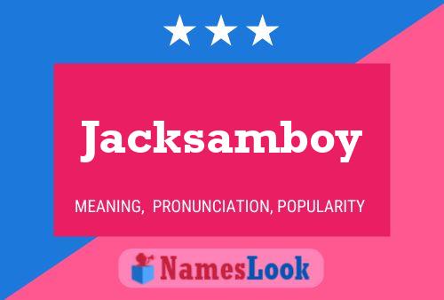 ملصق اسم Jacksamboy