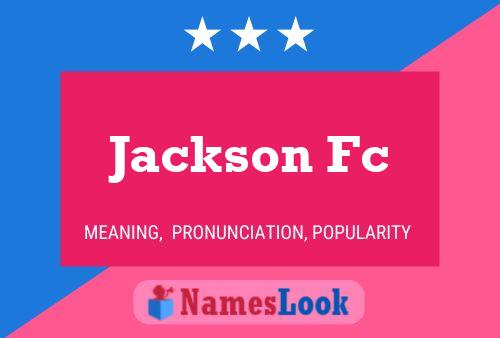 ملصق اسم Jackson Fc