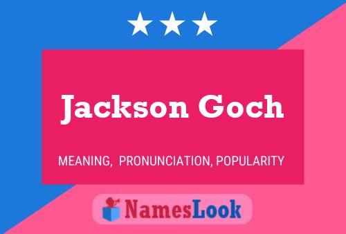 ملصق اسم Jackson Goch