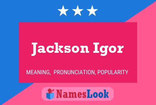 ملصق اسم Jackson Igor