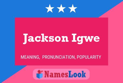 ملصق اسم Jackson Igwe