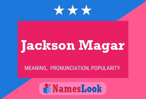 ملصق اسم Jackson Magar