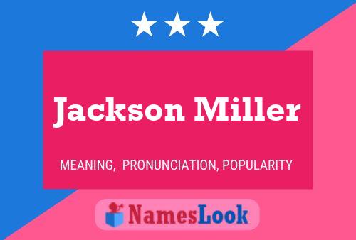 ملصق اسم Jackson Miller