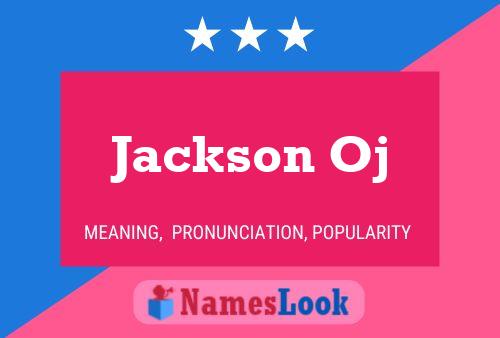 ملصق اسم Jackson Oj