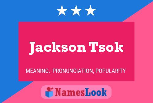 ملصق اسم Jackson Tsok