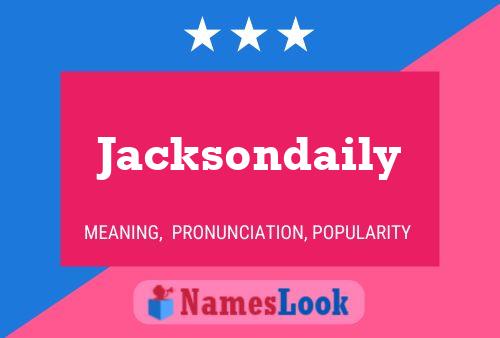 ملصق اسم Jacksondaily