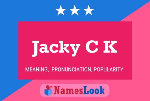 ملصق اسم Jacky C K