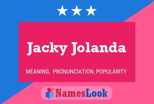 ملصق اسم Jacky Jolanda