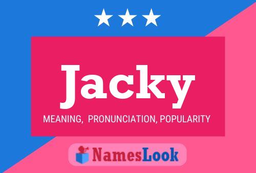 ملصق اسم Jacky