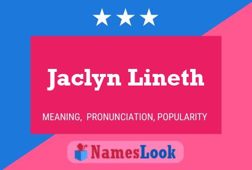 ملصق اسم Jaclyn Lineth