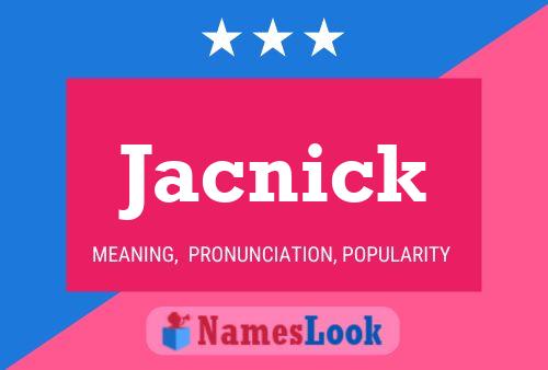 ملصق اسم Jacnick