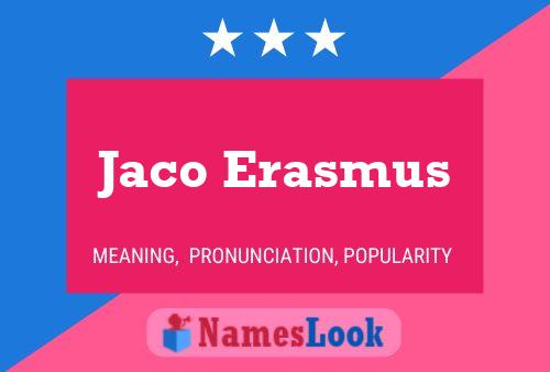 ملصق اسم Jaco Erasmus